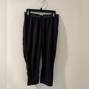 Icebreaker Size‎ S Fleece Merino Wool 200 Elastic Waist Pants in Solid Black